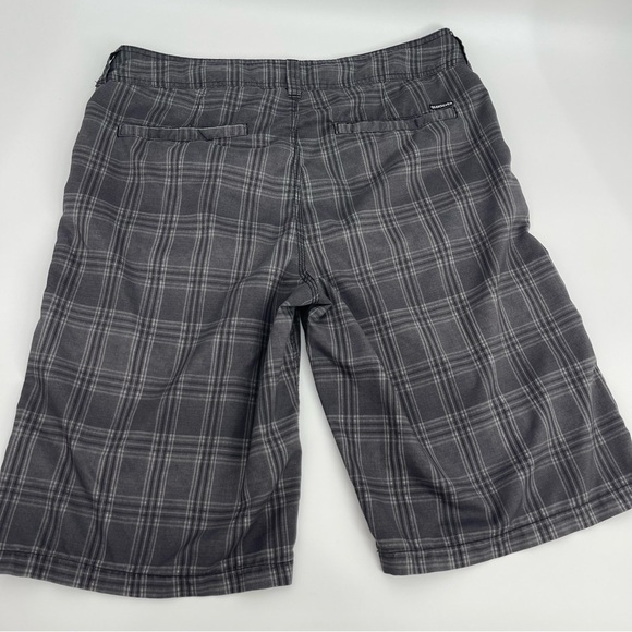 Quiksilver Amphibians Hybrid Men's 32 Gray Plaid Surfer Skater Y2K Swim Trunks - Picture 2 of 12